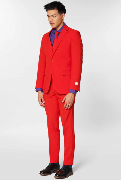 Opposuits | Red Devil | Herenkostuum | Herenpak Rood