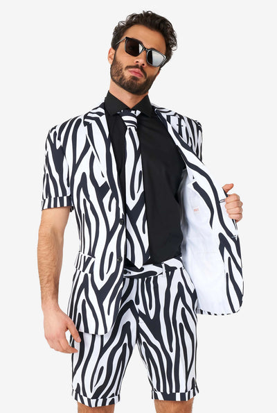 Opposuits | SUMMER Zazzy Zebra | Herenkostuum | Herenpak Zebraprint