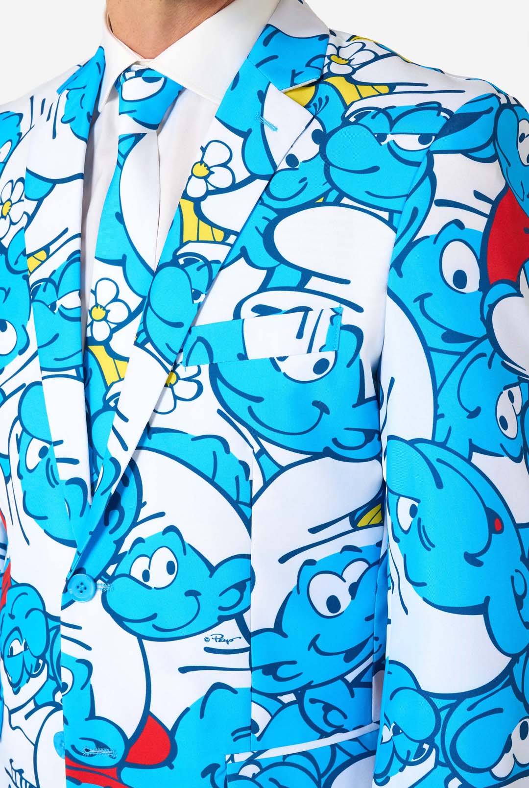Opposuits | The Smurfs | Herenkostuum met smurfenprint