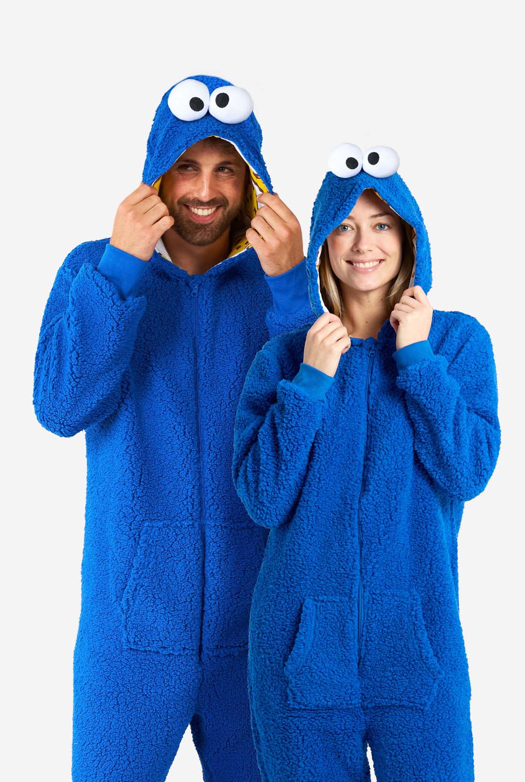Opposuits | Cookie Monster Onesie | Unisex | Voor Volwassenen | Sesamstraat™