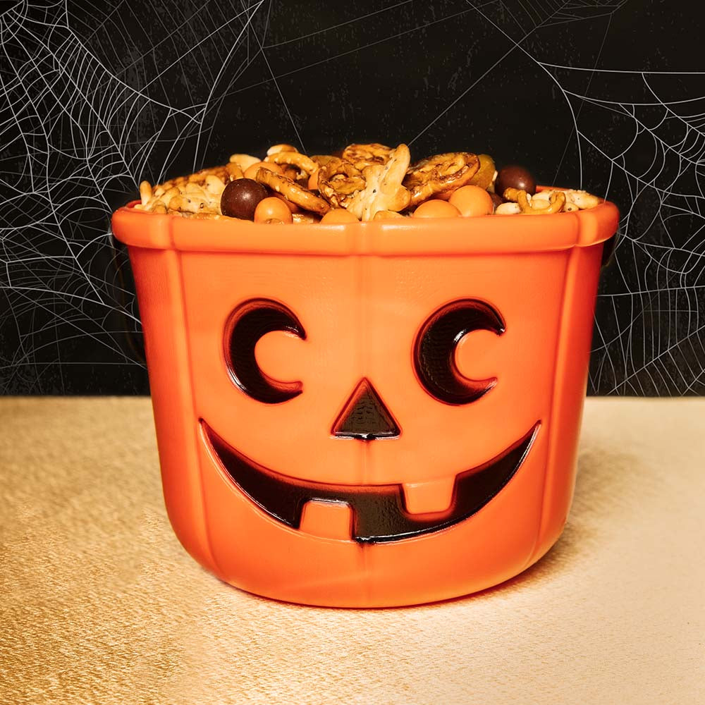 Oranje Halloween pompoenemmer kopen