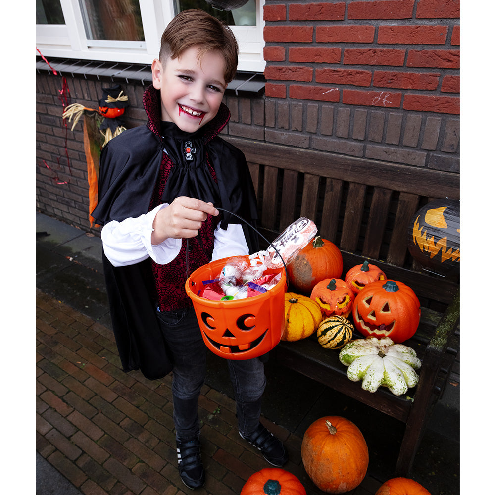 Oranje Halloween pompoenemmer kopen