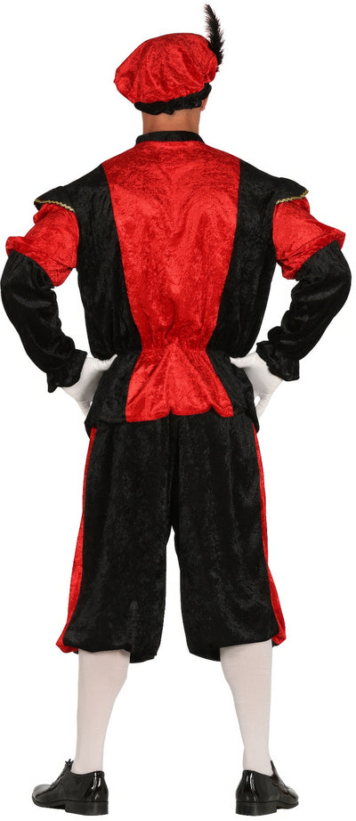 Rood Pietenpak heren achterkant