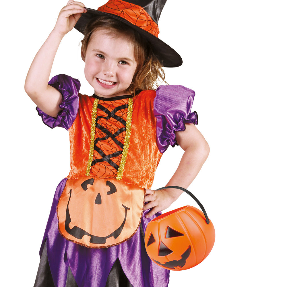 Oranje Halloween pompoenemmer kopen