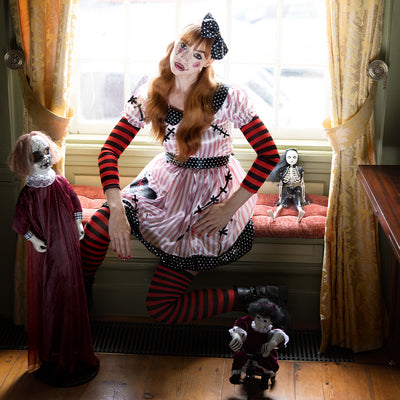 Bezeten pop Halloweenkostuum dames kopen