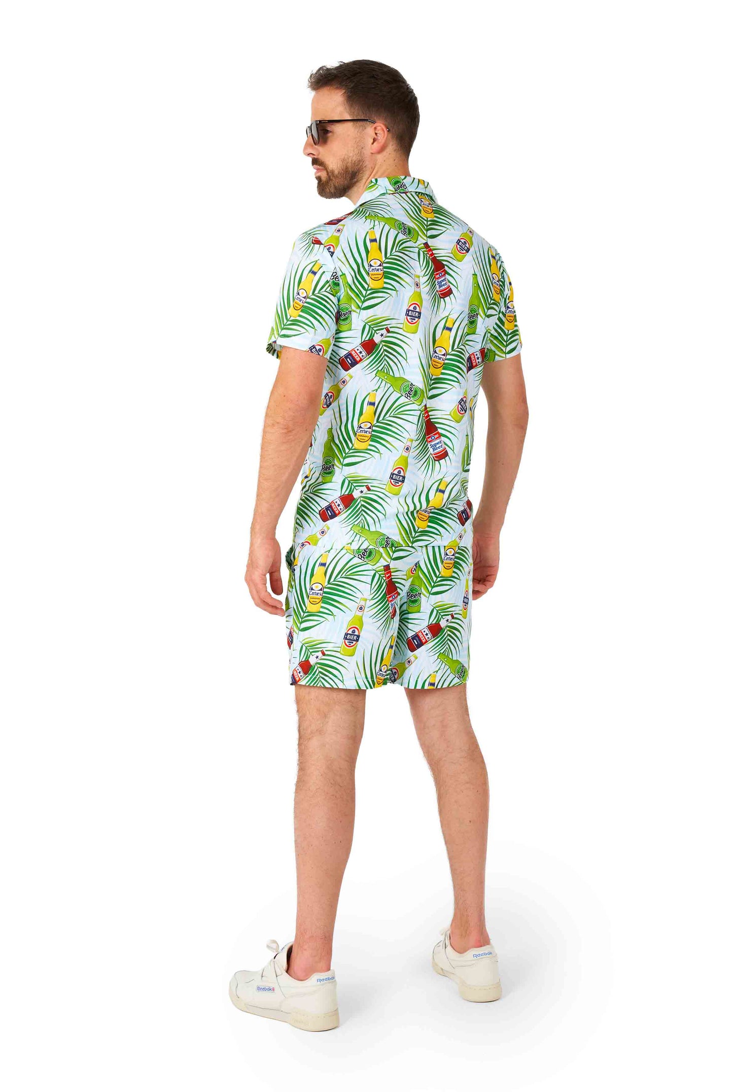Suitmeister | Tropical Beers Blau | Herrenhemd + Hose