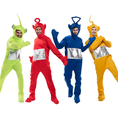 Teletubbie-Kostüm | Erwachsenenkostüm | Overall + Maske