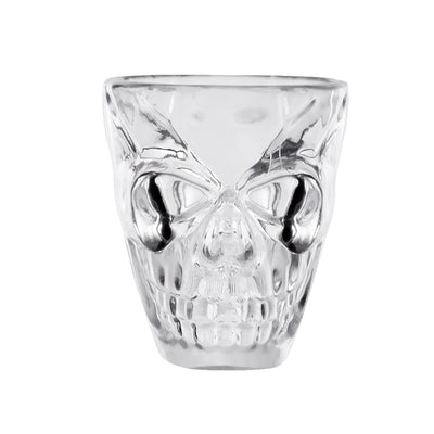 Halloween shotglaasjes schedel 4 stuks