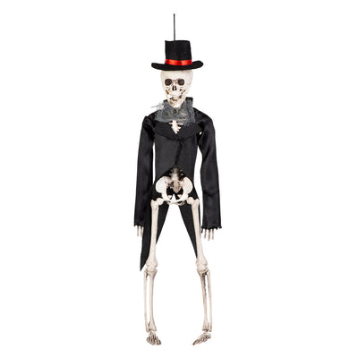 Halloween skelet bruidegom decoratie 43 cm