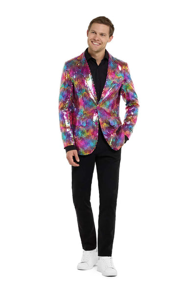 Suitmeister| Sequins Rainbow | Glitter Jasje Regenboog Heren