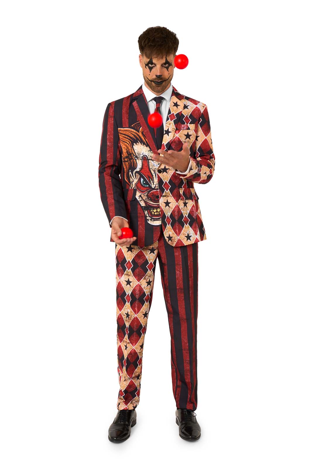 Suitmeister | Scary Clown Red | Halloween Herenkostuum