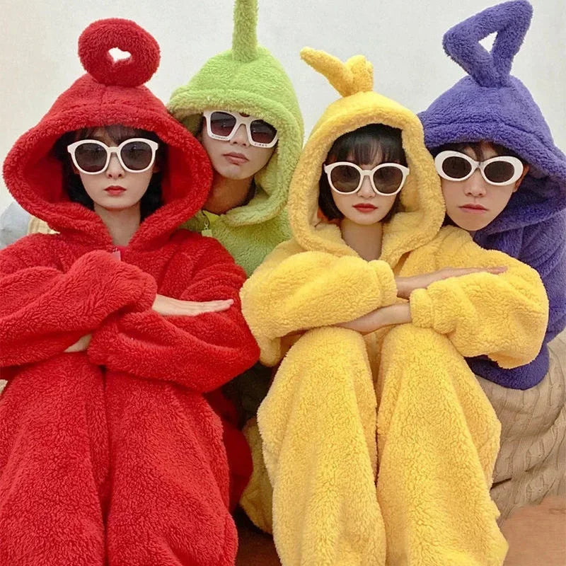 Teletubbies Onesie Kostuum/ Pyama - Verschillende Formaten & Kleuren - Voor Kinderen & Volwassenen