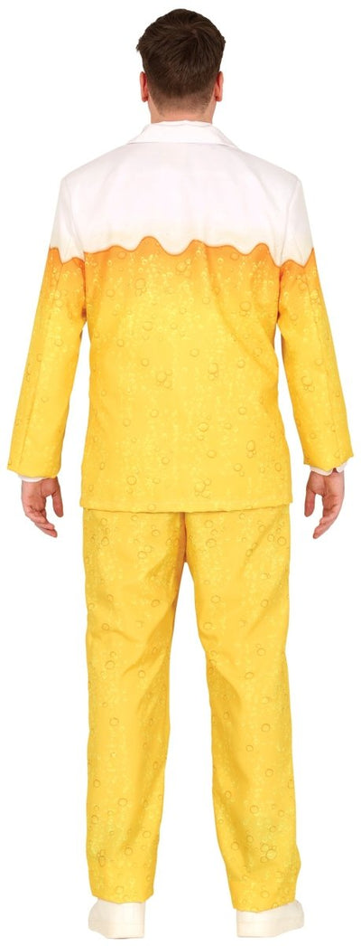 Bierpak Heren – Geel/Wit Kostuum met Jasje & Broek