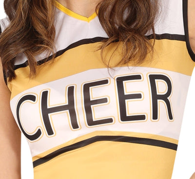 Cheerleader Jurk Geel Dames