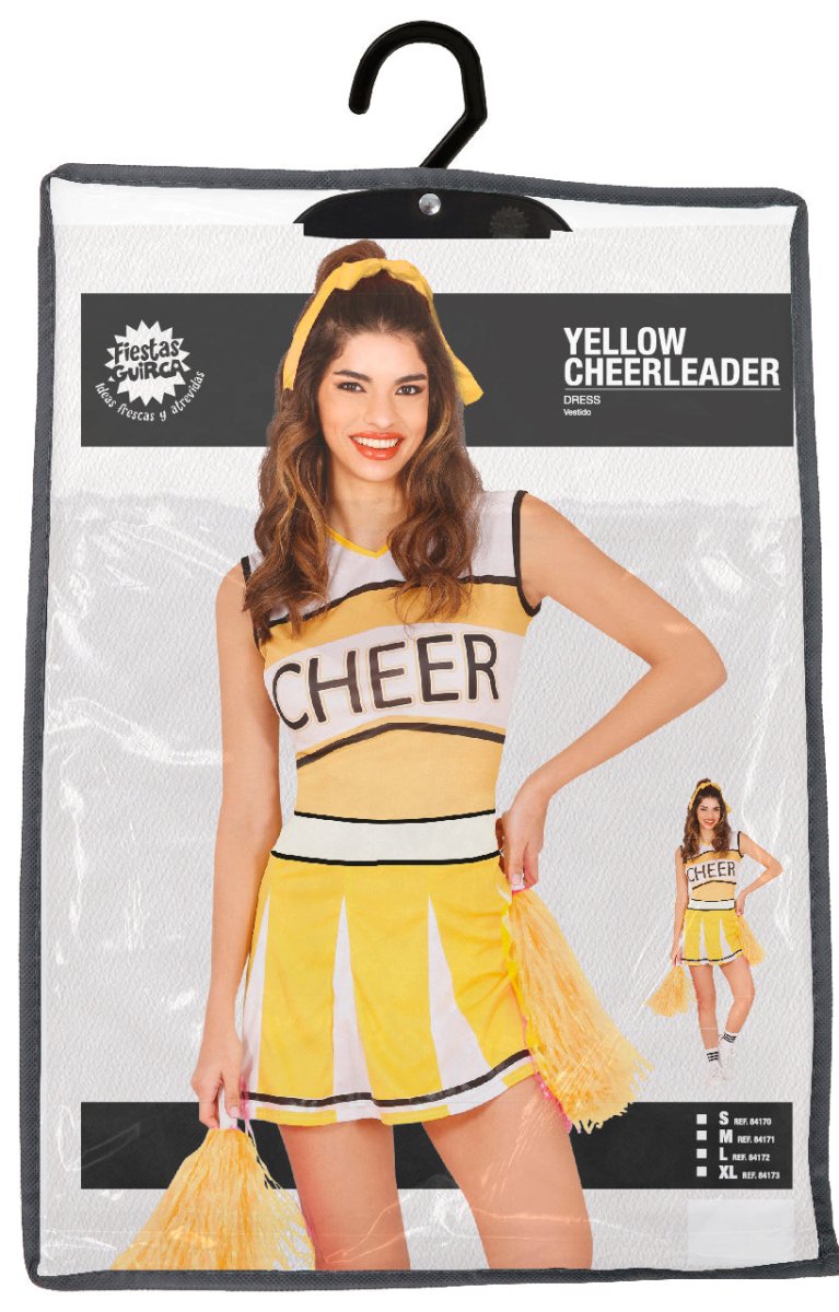 Cheerleader Jurk Geel Dames