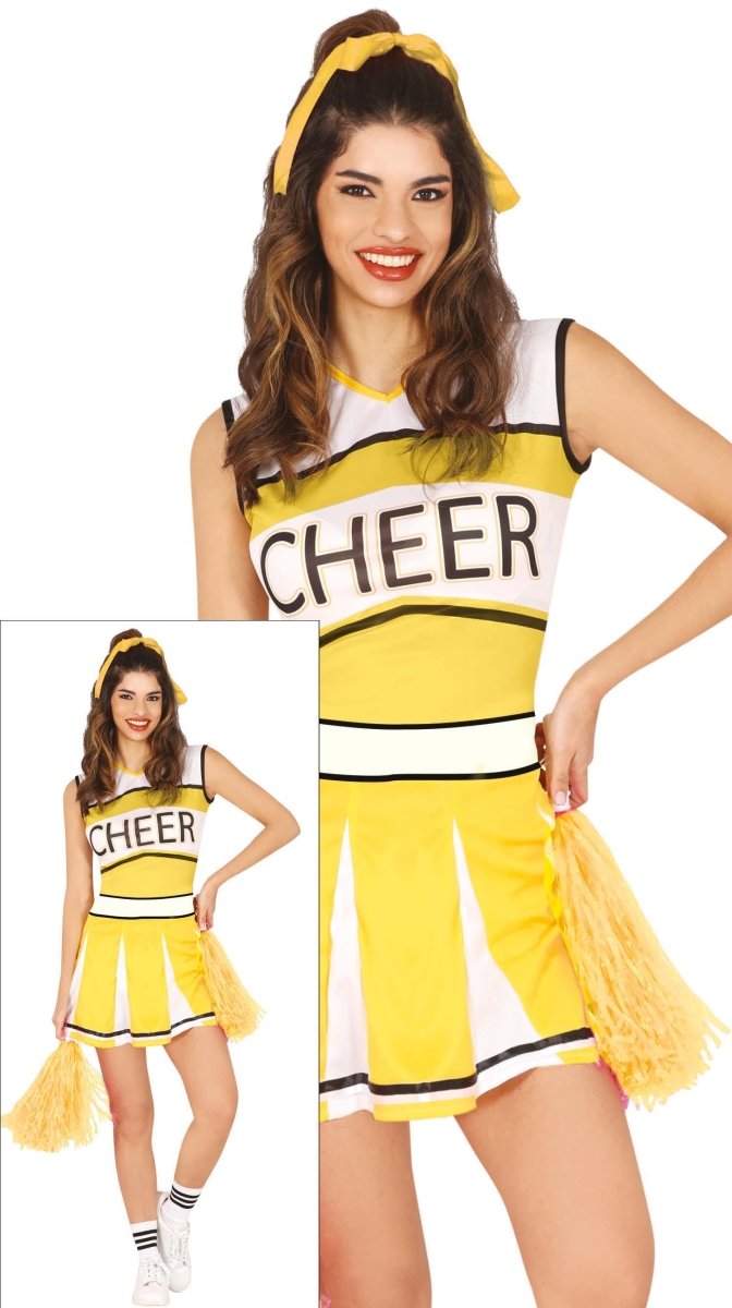 Cheerleader Jurk Geel Dames