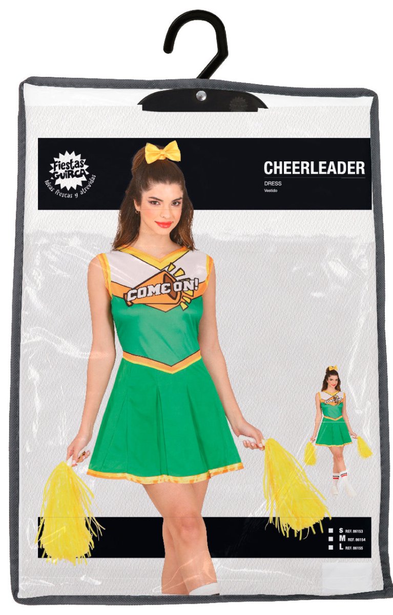 Cheerleader Jurk Groen Dames