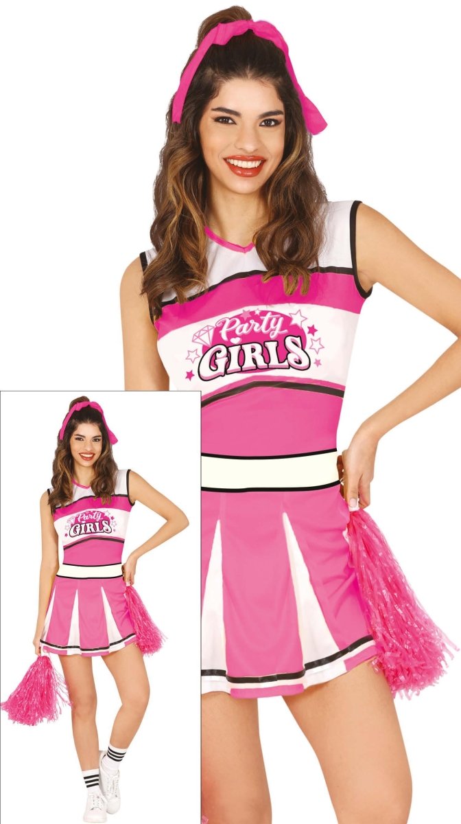 Cheerleader Jurk Roze Dames
