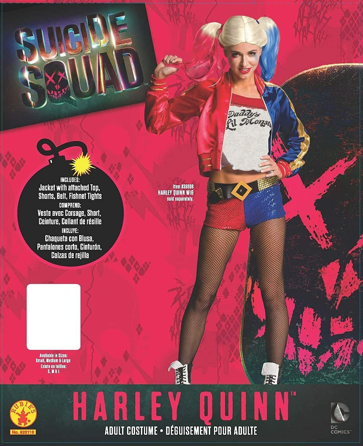 Harley Quinn Kostüm 4-teilig | Für Erwachsene