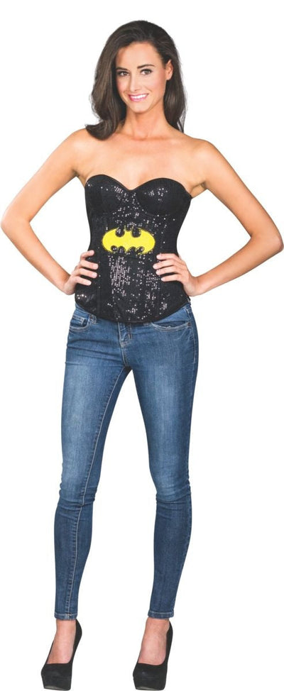 Batgirl Korsett Pailletten