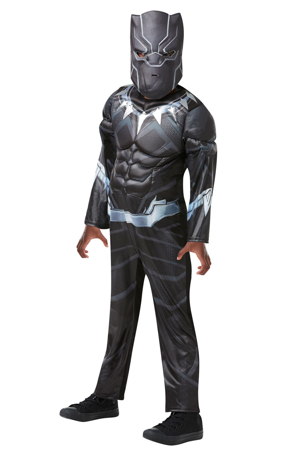 Black Panther Anzug Kind Luxus Muskulös