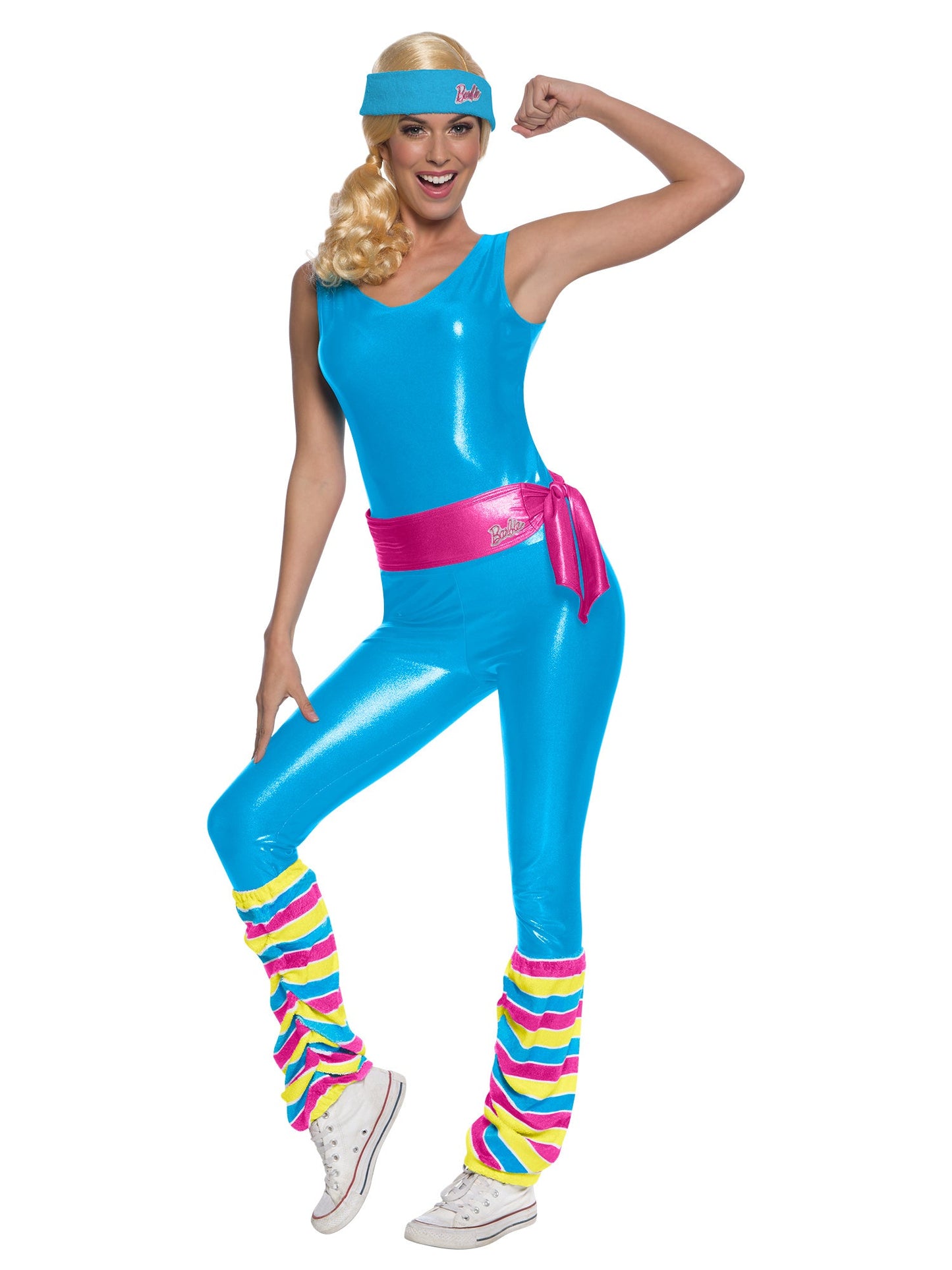 Barbie-Kostüm | Für Frauen | Overall + Gürtel, Strümpfe & Stirnband