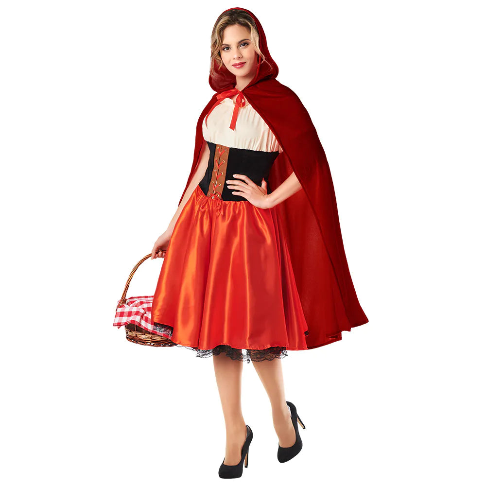 Rotkäppchen-Kleid für Damen