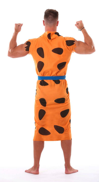 Fred Flintstone Kostuum Zwart Oranje Heren