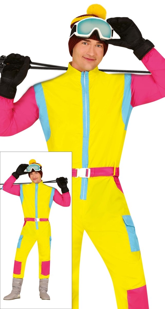 Gele Skipak Heren – Retro Jumpsuit met Riem