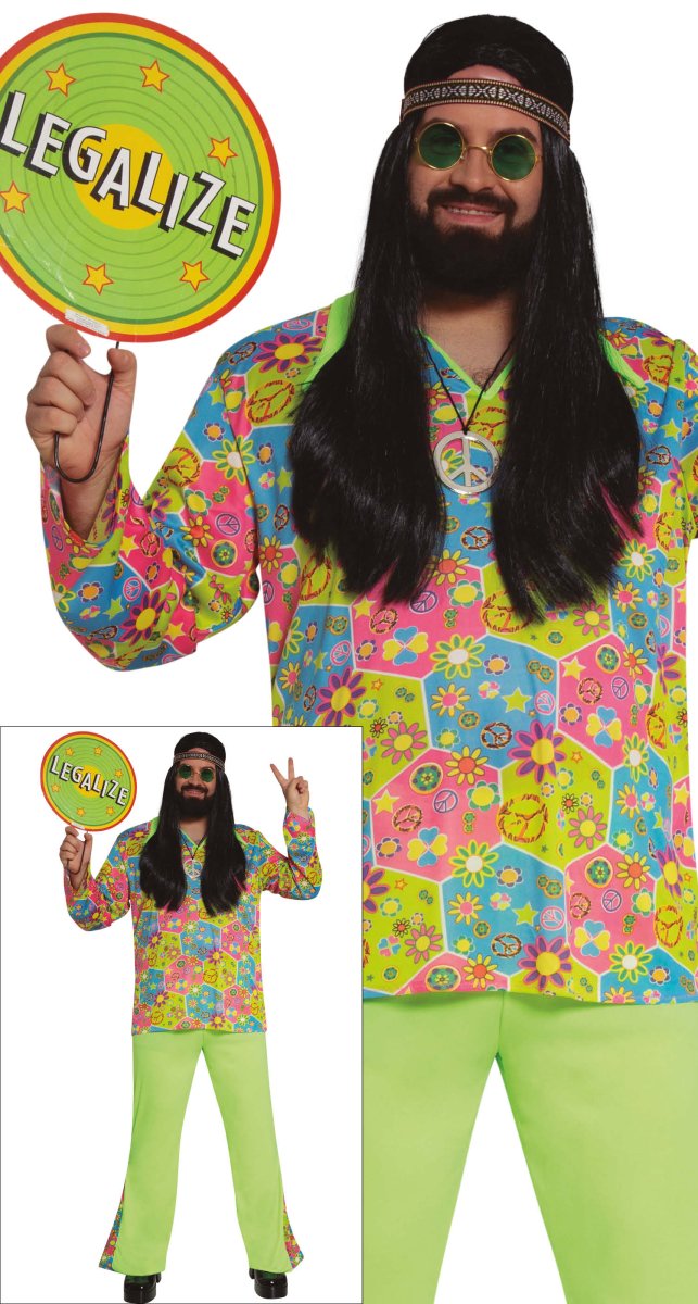 Hippie Kostuum Groen