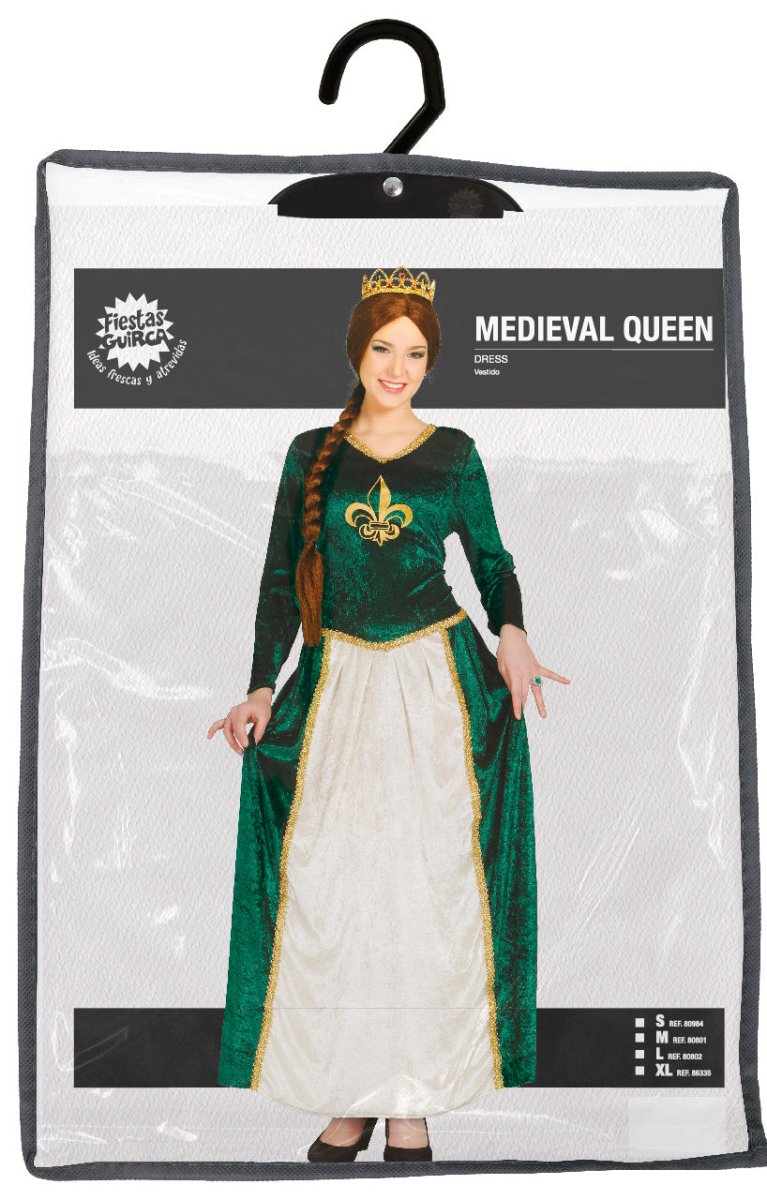 Middeleeuwse Koningin Jurk Dames