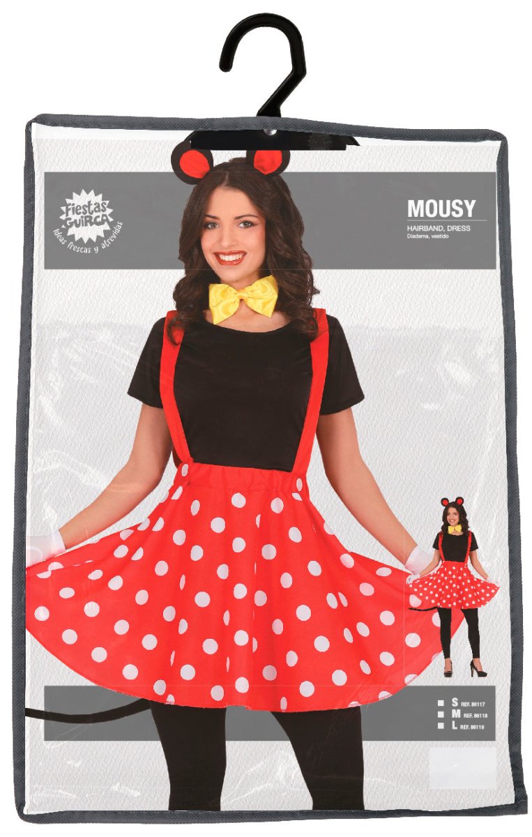 Minnie Mouse Kostuum Dames – met Haarband