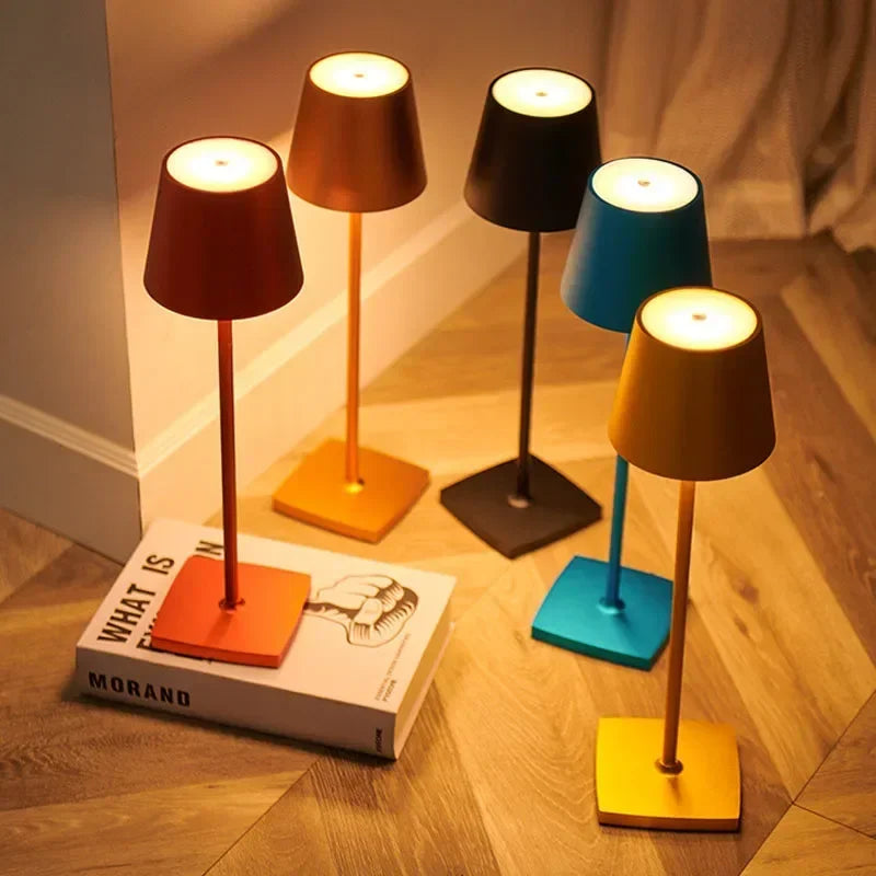 Draadloze LED tafellamp| USB oplaadbaar + 3 niveaus dimbaar