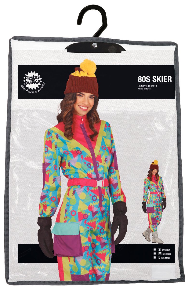 Neon 80S Skipak Blauw Geel Dames