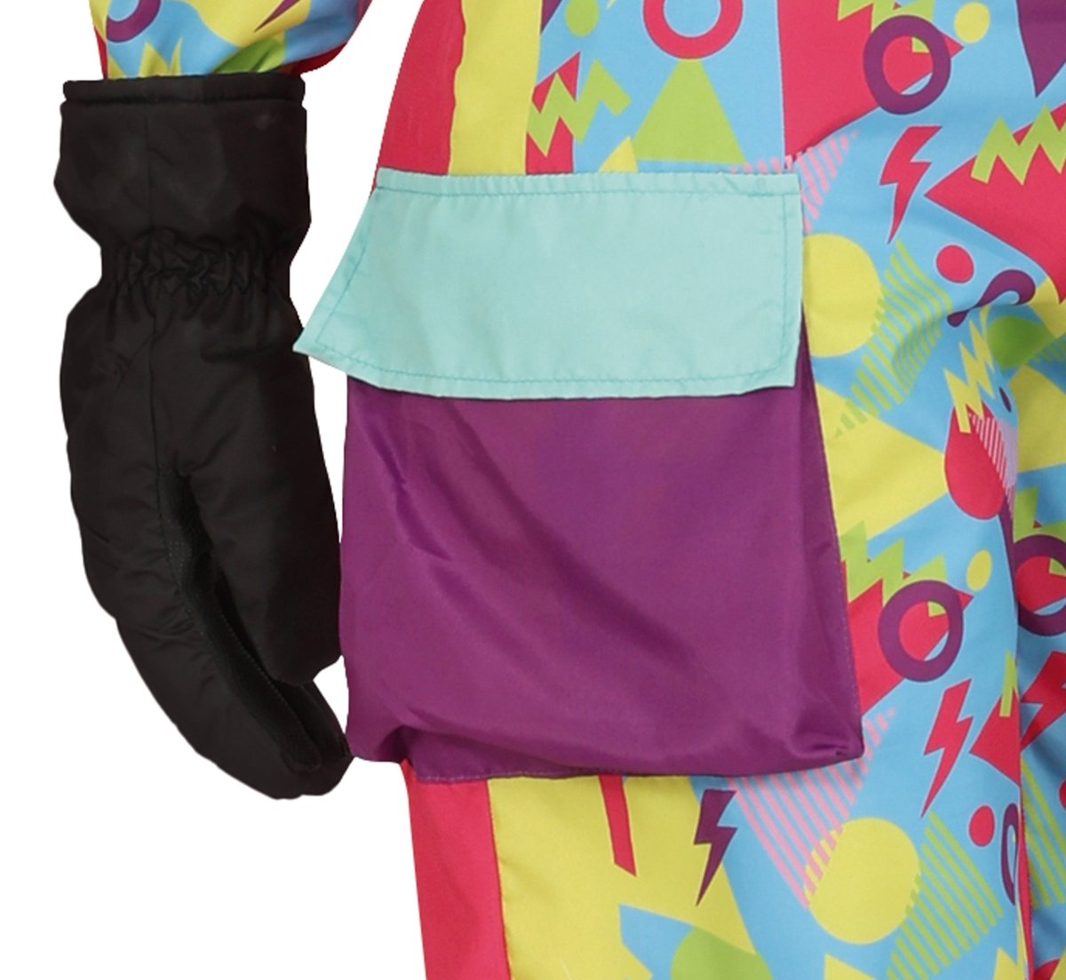 Neon 80S Skipak Blauw Geel Dames