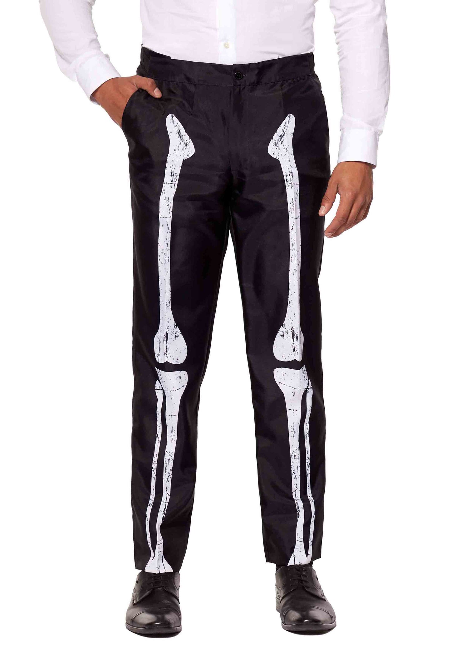 Suitmeister | Skelett Grunge Schwarz | Halloweenkostüm für Herren