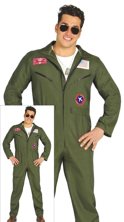 Top Gun Piloot Kostuum Heren – Fighter Pilot Jumpsuit