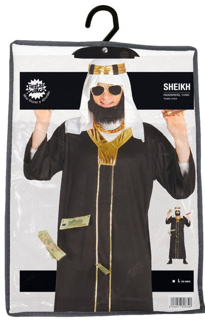 Sjeik Kostuum Zwart Heren