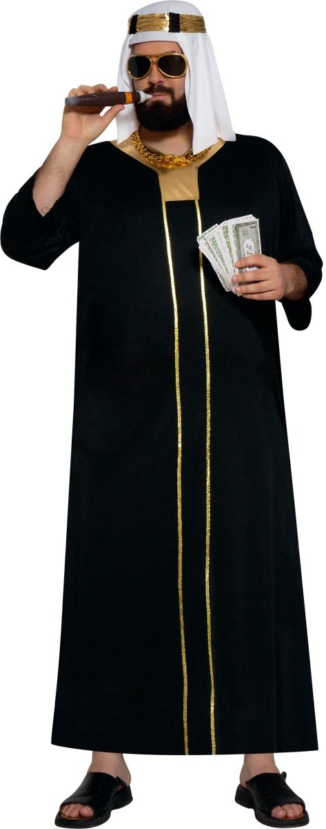 Sjeik Kostuum Zwart Heren