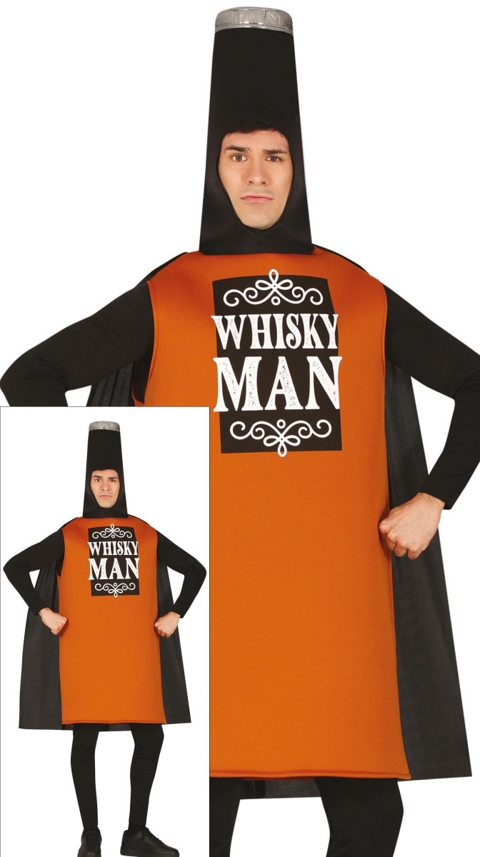 Whisky Fles Kostuum Heren – “Whisky Man” Grappig Flespak