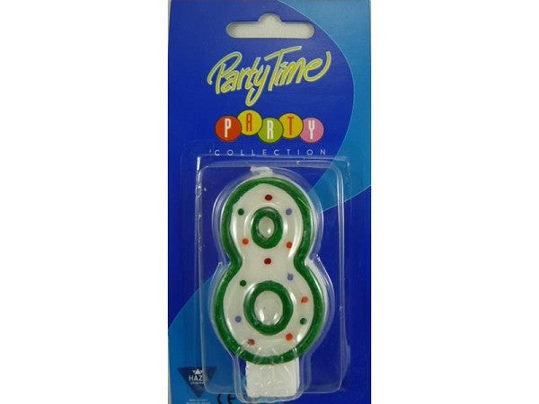 Taartkaars - Cijfer 8