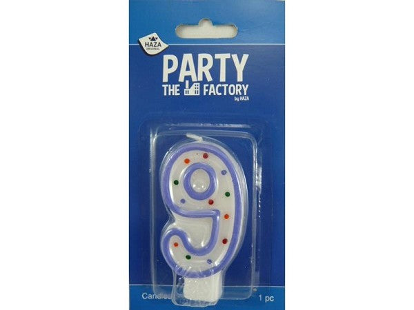 Taartkaars - Cijfer 9