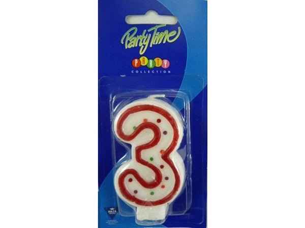 Taartkaars - Cijfer 3