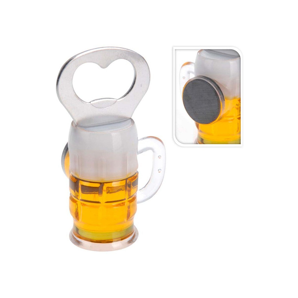 Flesopener - Bierglas + Magneet