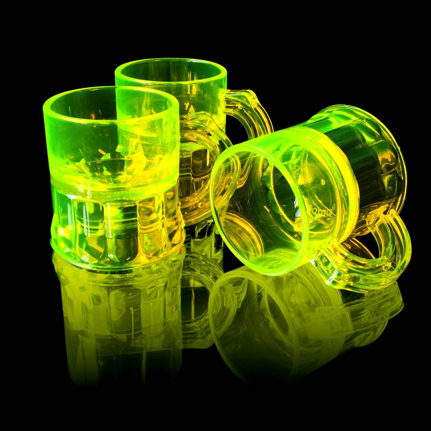 Schnapsgläser fluoreszierend gelb - 2cl