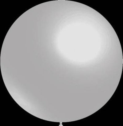 Zilveren ballonnen - Metallic - 87cm