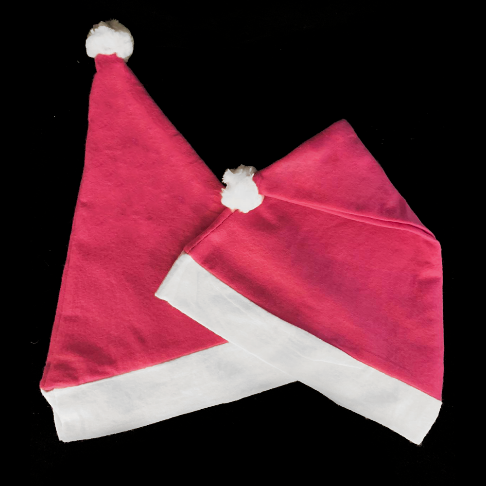 Weihnachtsmannmützen - Rosa