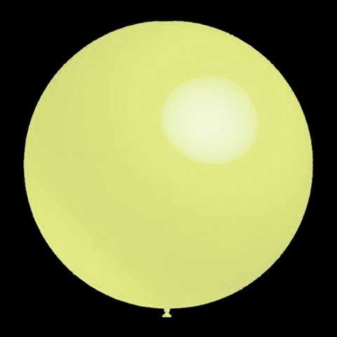Gele Ballonnen - Pastel rond - 30cm (100 stuks)