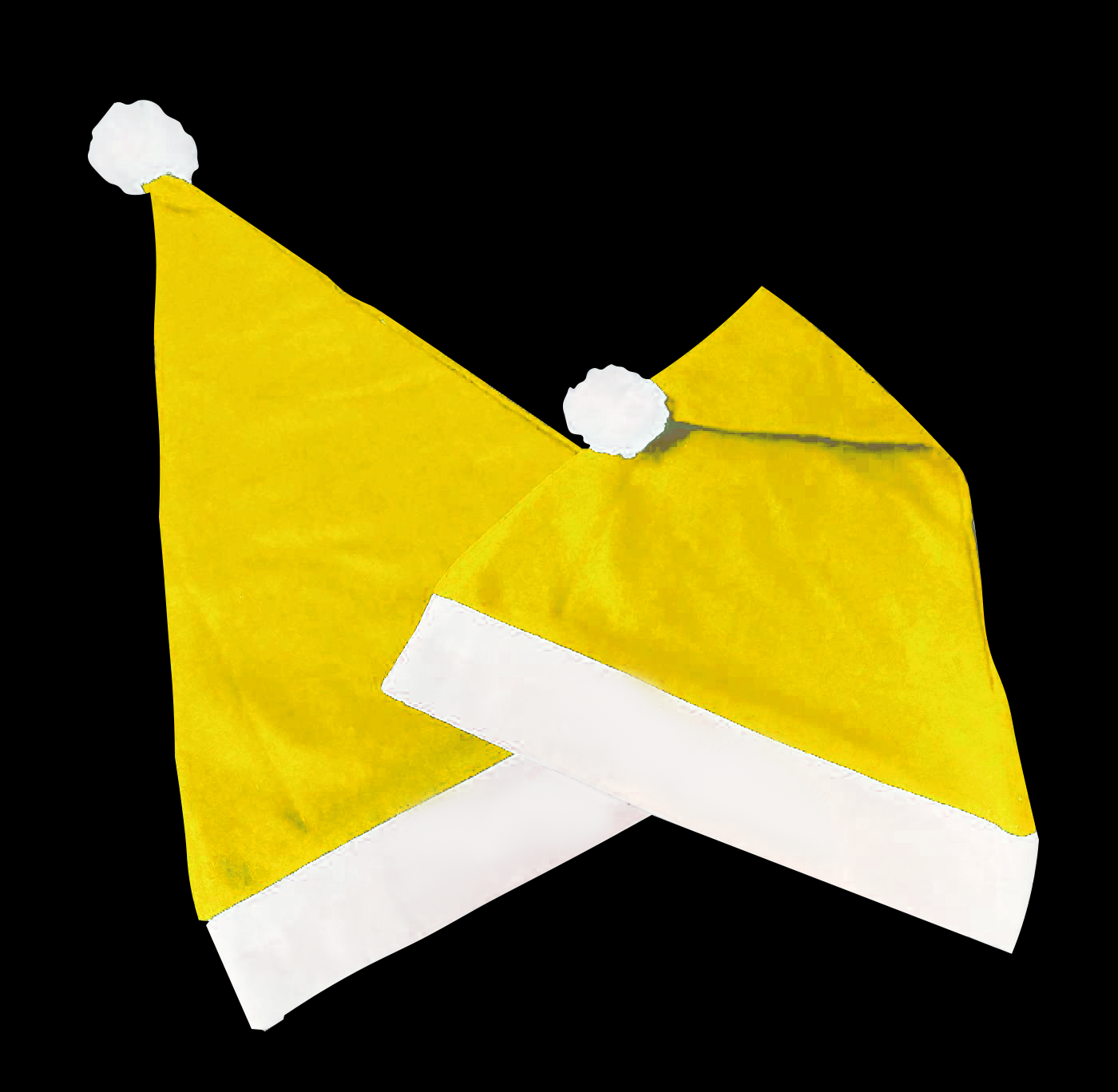 Weihnachtsmannmützen - Gelb