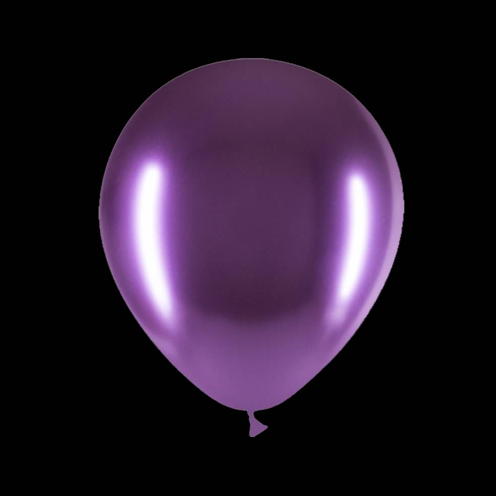 Paarse Ballonnen - Chrome - 30cm (50 Stuks)